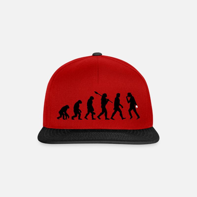 the evolution of man and dance - Snapback Cap - red/black