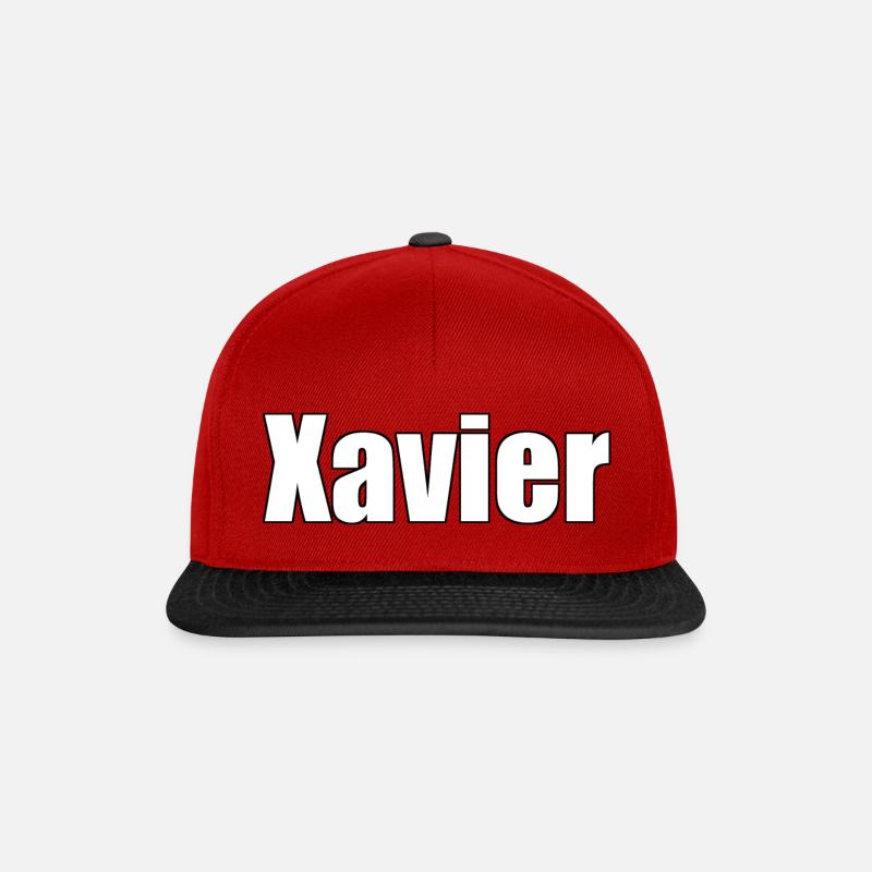 Xavier - Snapback Cap - Rot/Schwarz