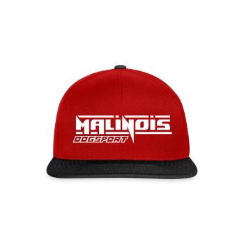 Malinois dogsport - Snapback Cap - Rot/Schwarz - Vorne