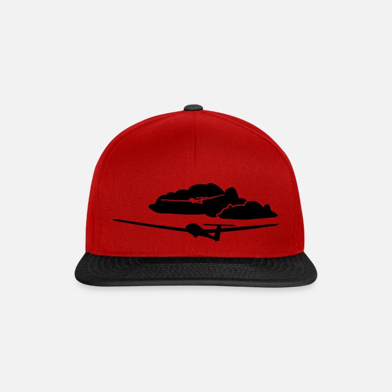 Glider Glider Glider Pilot Pilot - Snapback Cap - red/black