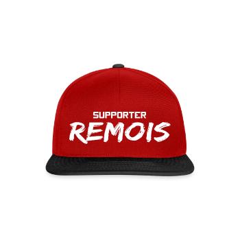 Supporter Remois - Fan de sport et de Reims - Casquette snapback - rouge/noir - Devant