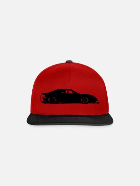 Silvia S14 S15 - Snapback Cap - Rot/Schwarz