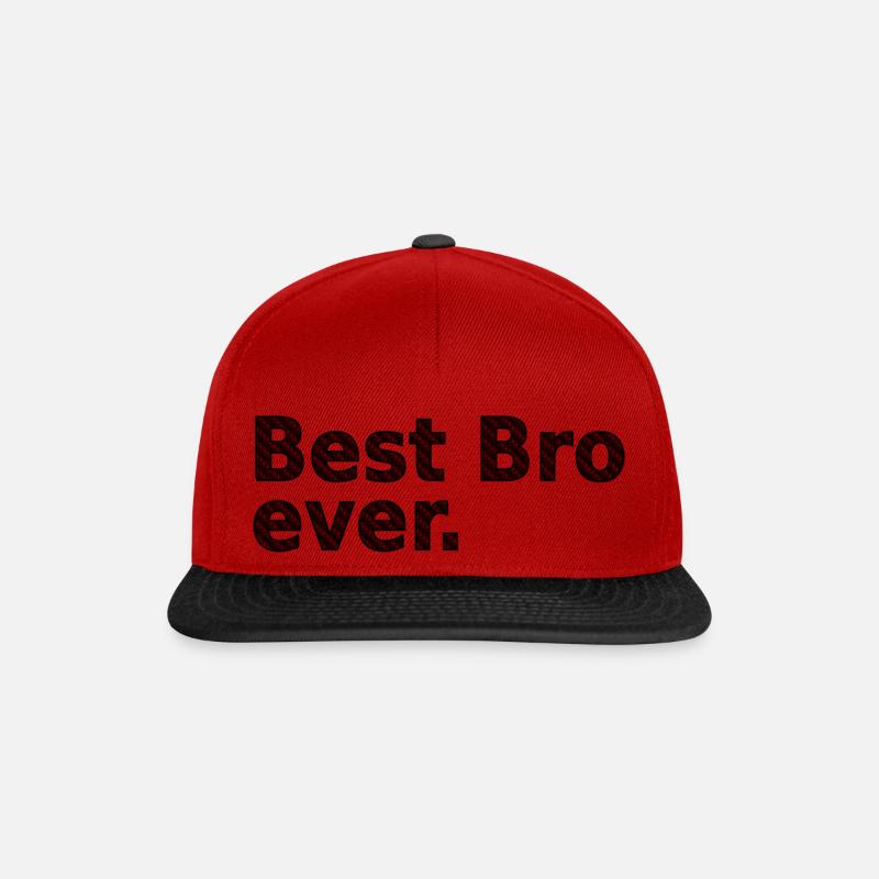BestBroRed - Snapback Cap - Rot/Schwarz