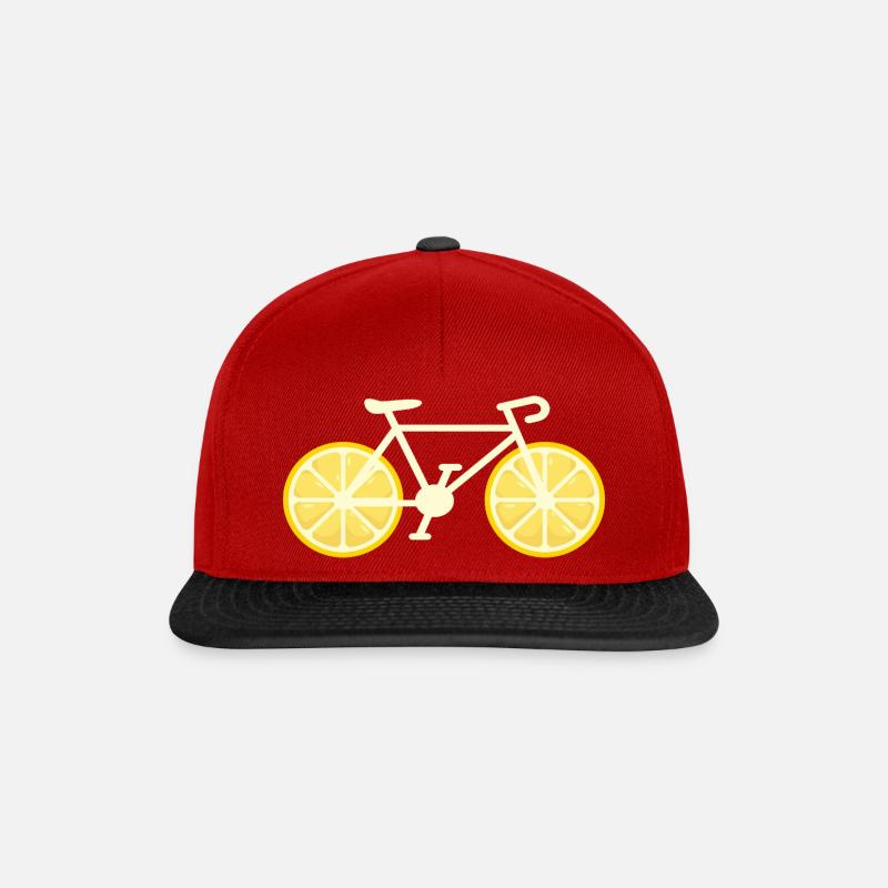 Bicycle Lemon Gift - Snapback Cap - red/black