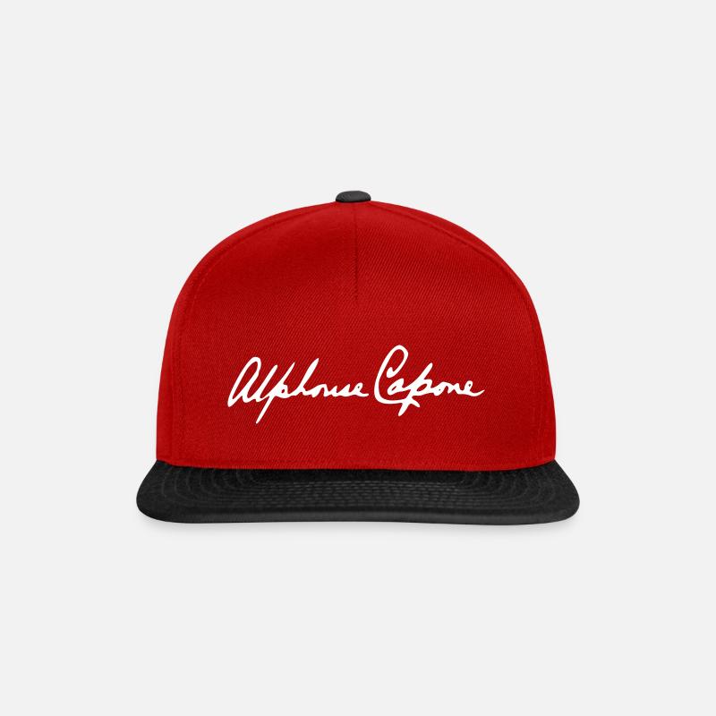 Al Capone Autograph - Snapback Cap - Rot/Schwarz