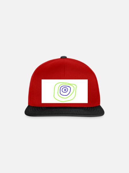 Sketch Book - Snapback Cap - Rot/Schwarz