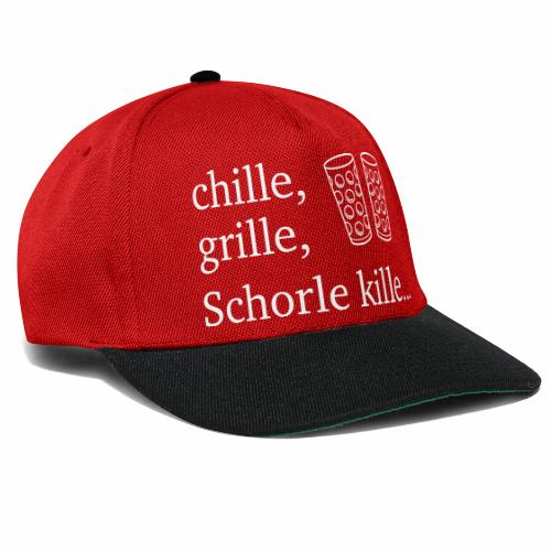 chille, grille, Schorle kille... & Dubbegläser - Snapback Cap