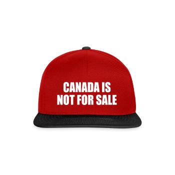 canada is not for sale - Snapback Cap - red/black - Front