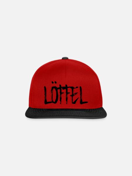 Löffel - Snapback Cap - Rot/Schwarz
