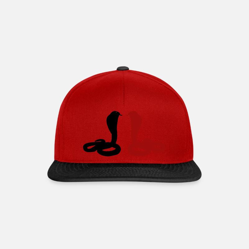Snakes - Snapback Cap - Rot/Schwarz