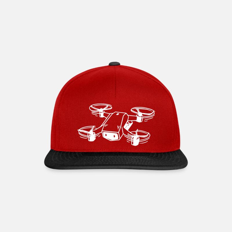Drone, FPV - Snapback Cap - red/black