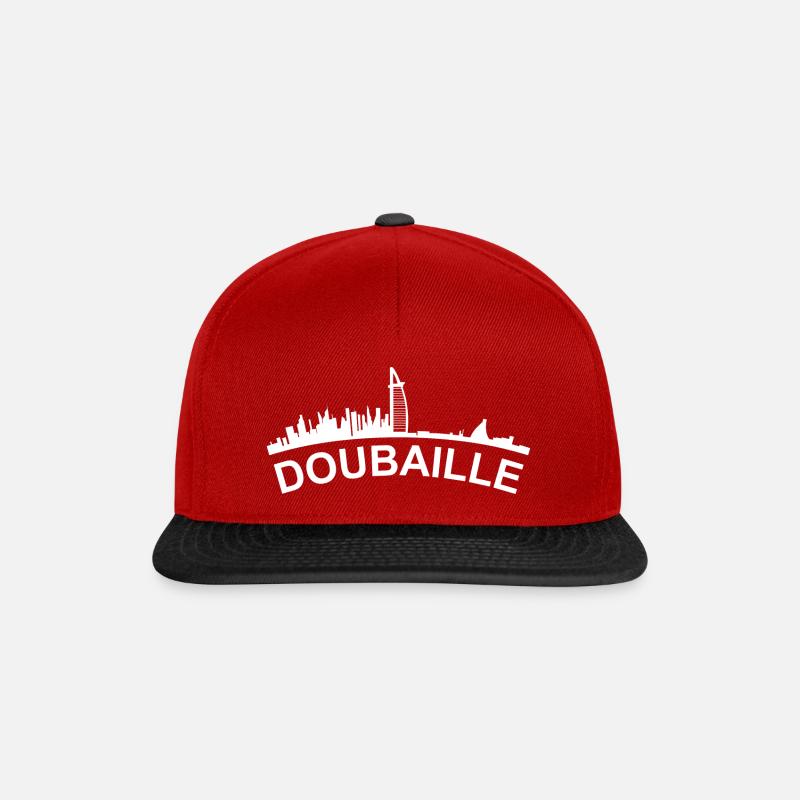 Doubaille Humor Dubai - Snapback Cap - Rot/Schwarz