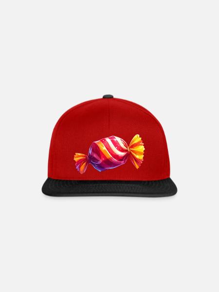 Bonbon - Snapback Cap - Rot/Schwarz