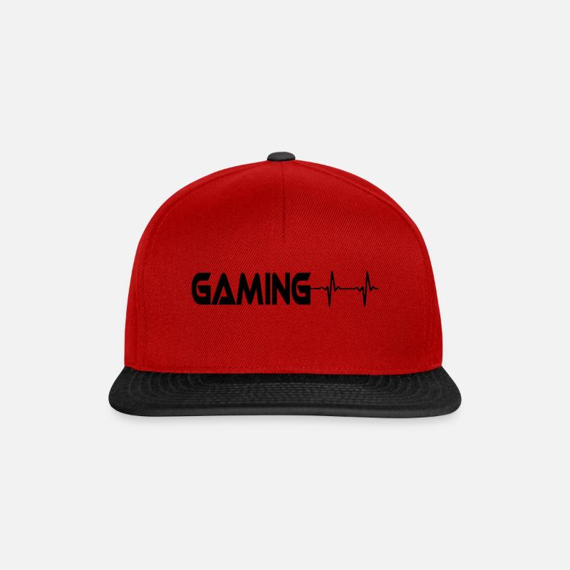 Gaming - Snapback Cap - Rot/Schwarz