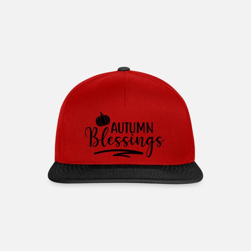 Bénédictions d’automne 2 - Casquette snapback - rouge/noir