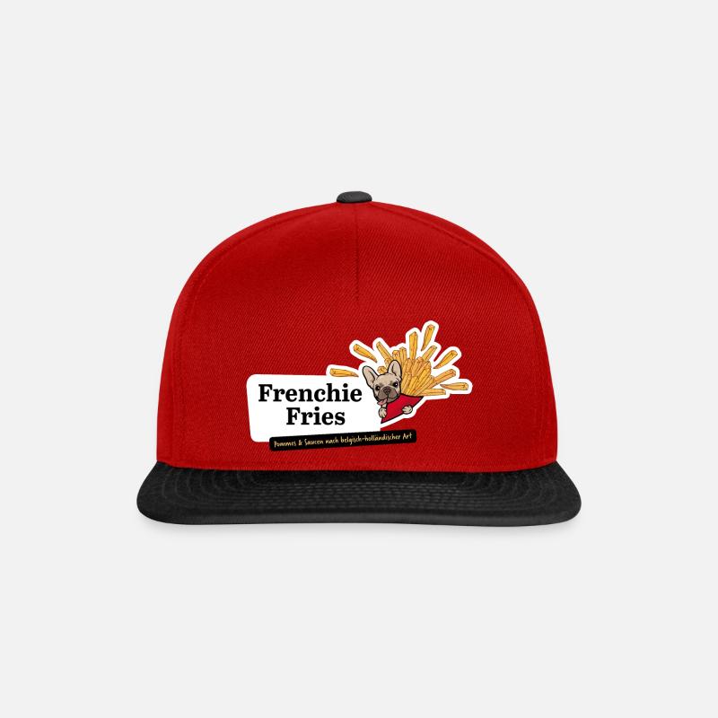 Frenchie Fries - Casquette snapback - rouge/noir