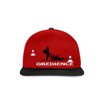 Obedience Malinois in Box - Snapback Cap - Rot/Schwarz - Vorne