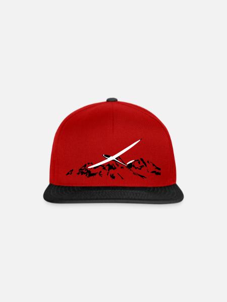 Pilote de planeur planeur volant pilote de planeur - Casquette snapback - rouge/noir