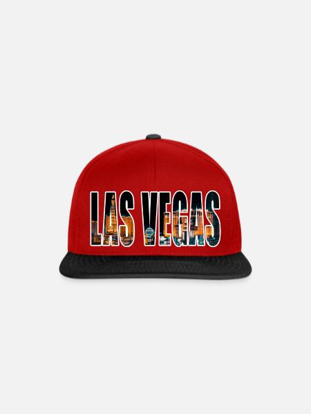 LAS VEGAS - Snapback Cap - Rot/Schwarz