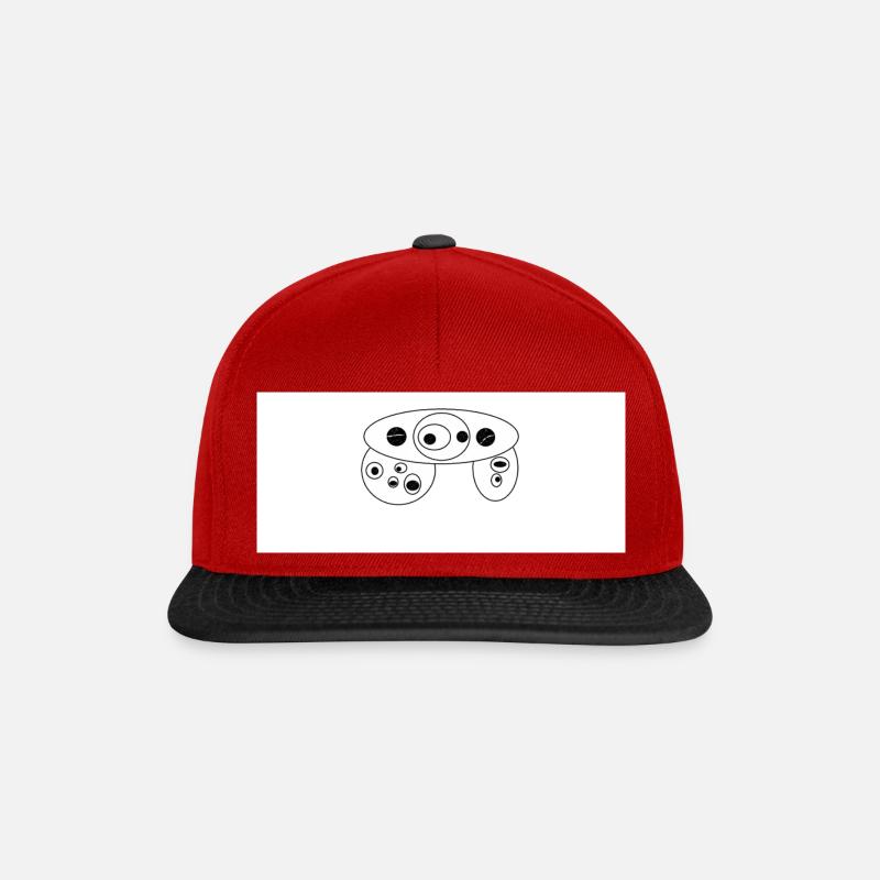 B&W - Snapback Cap - Rot/Schwarz