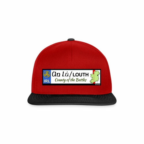 CO. LOUTH, IRELAND: licence plate tag style decal - Snapback Cap