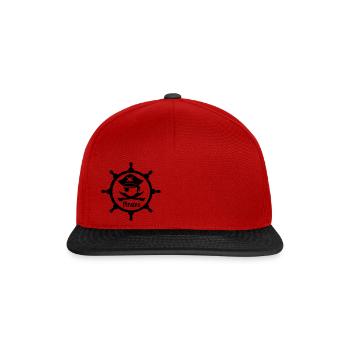 pirates - Casquette snapback - rouge/noir - Devant