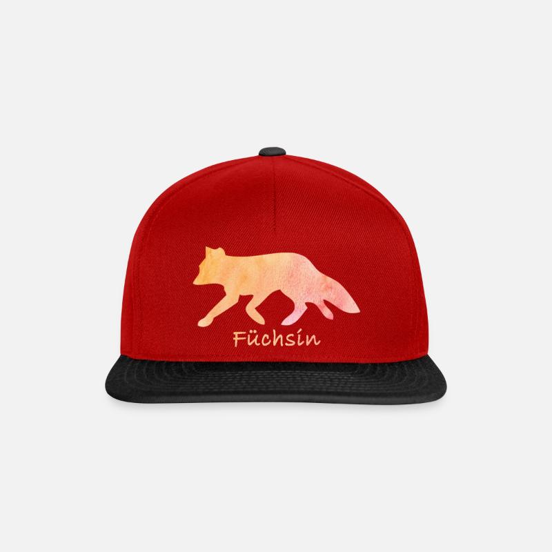 Fuechsin Fuchs - Snapback Cap - Rot/Schwarz
