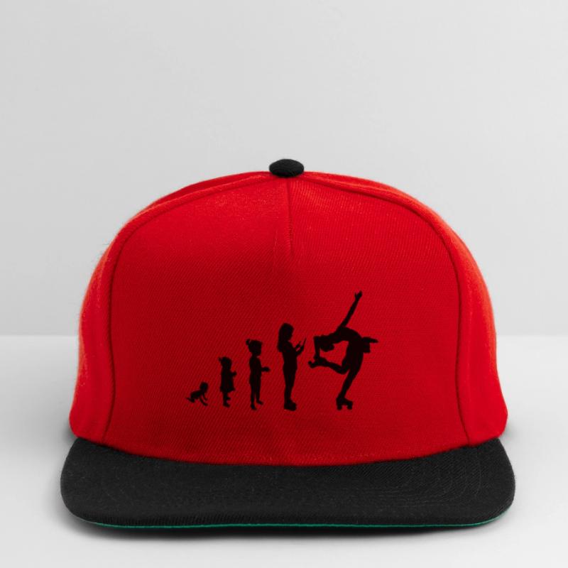 Evolution roller skating 2 Snapback Cap