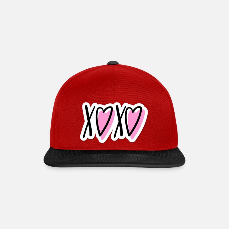 citations - Casquette snapback - rouge/noir