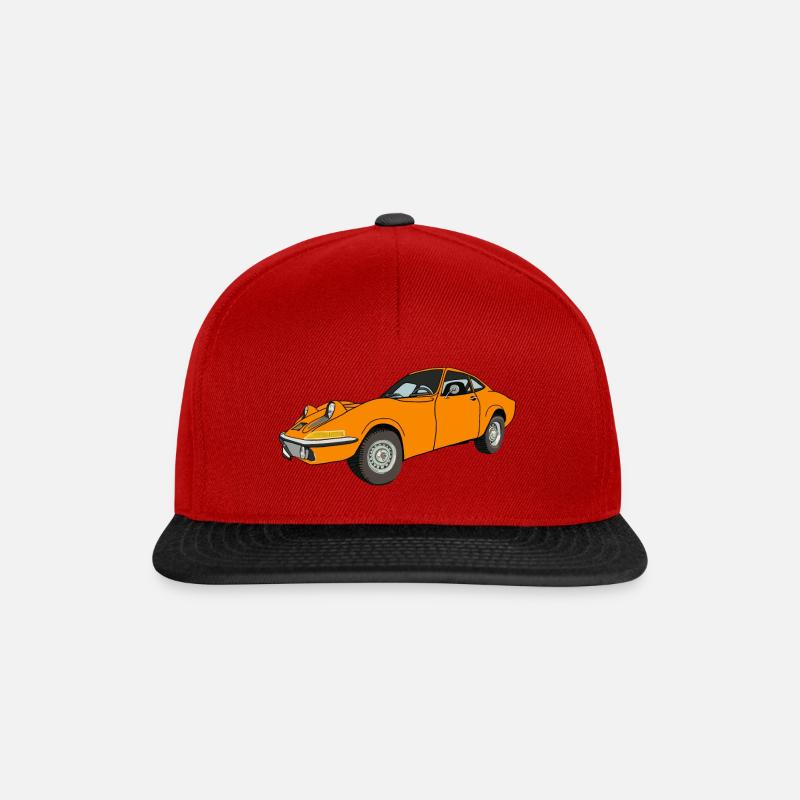 Gt Auto Oldtimer - Snapback Cap - Rot/Schwarz
