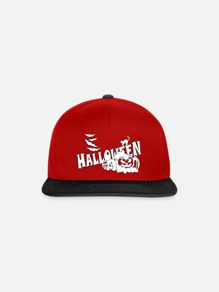 HALLOWEEN - Snapback Cap - Rot/Schwarz