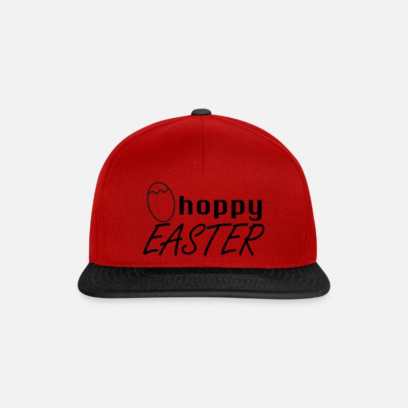Hoppy Easter - Snapback Cap - Rot/Schwarz