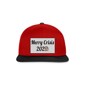 Merry Crisis 2020 - Snapback Cap - Rot/Schwarz - Vorne