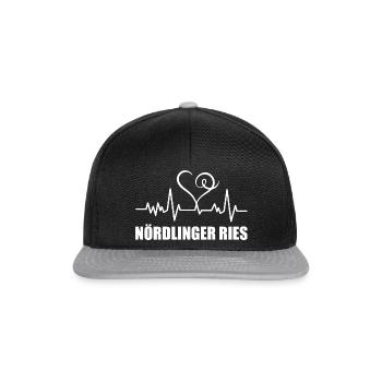 Heartbeat Nördlinger Ries - Snapback Cap - Schwarz/Grau - Vorne