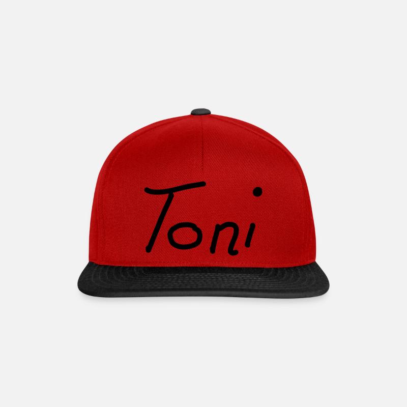 Toni - Snapback Cap - red/black