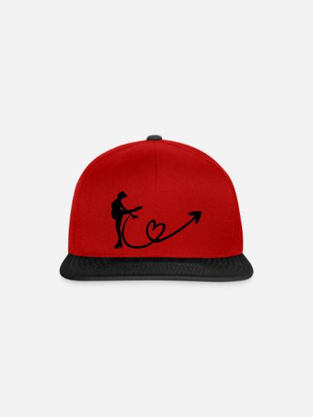 eisläuferin - Snapback Cap - Rot/Schwarz