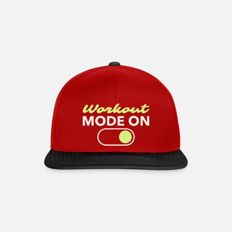 Mode d’entraînement activé - Casquette snapback - rouge/noir