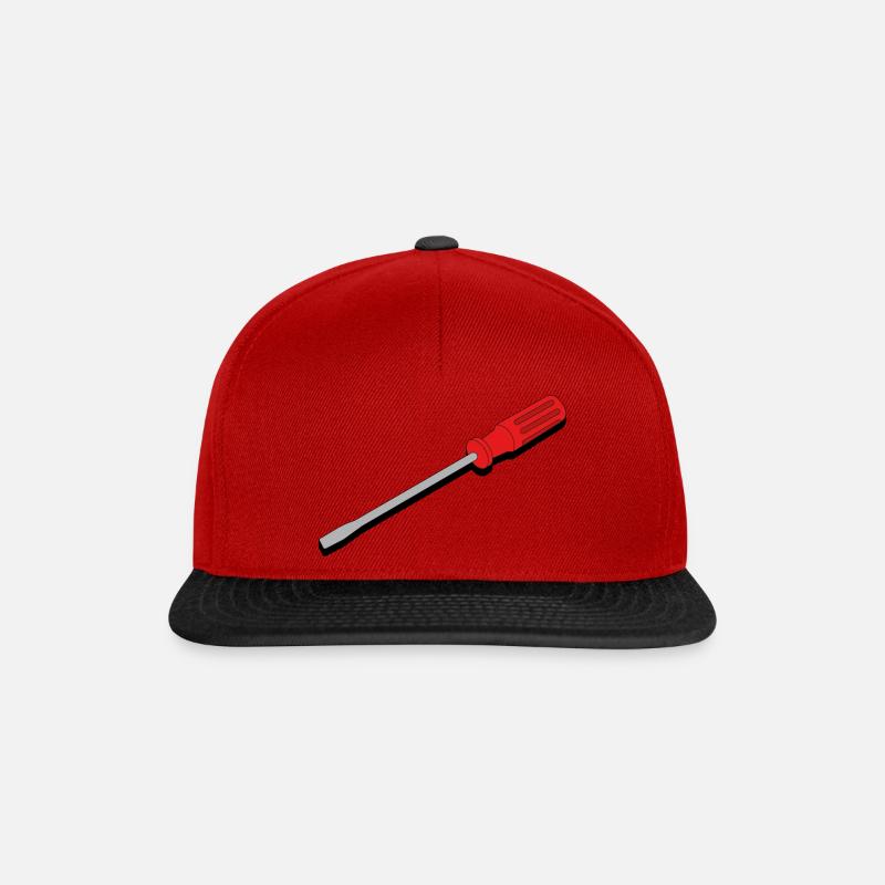 Schraubendreher - Snapback Cap - Rot/Schwarz