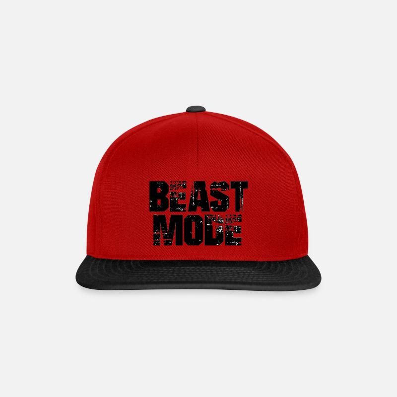 BEASTMODE - Snapback Cap - red/black