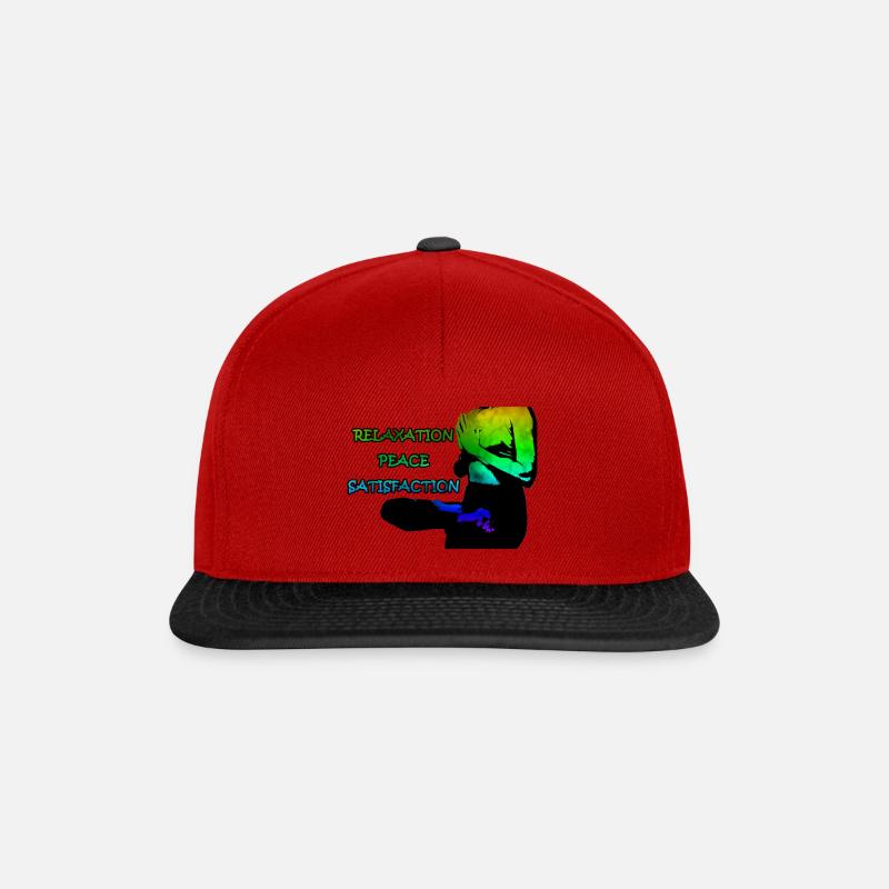 RainbowYoga - Snapback Cap - Rot/Schwarz