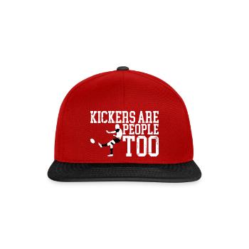 Kickers Are People Too 11 - Snapback Cap - Rot/Schwarz - Vorne