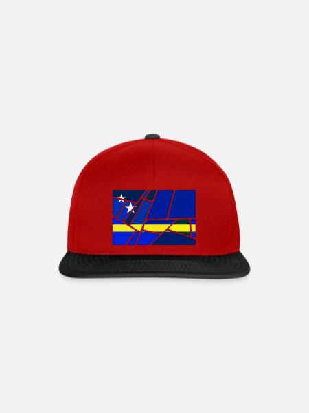Curaçao - Snapback Cap - Rot/Schwarz