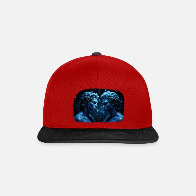Zodiac sign Gemini M - Snapback Cap - red/black