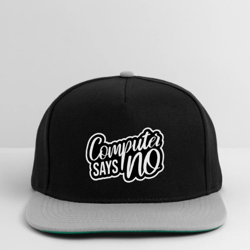 Computer Says No Lustig Programmierer Nerd Technik Snapback Cap