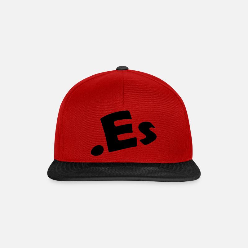 es - Casquette snapback - rouge/noir
