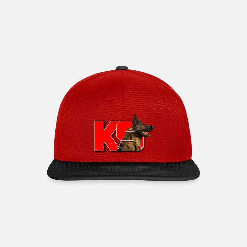 Malinois - Snapback Cap - Rot/Schwarz