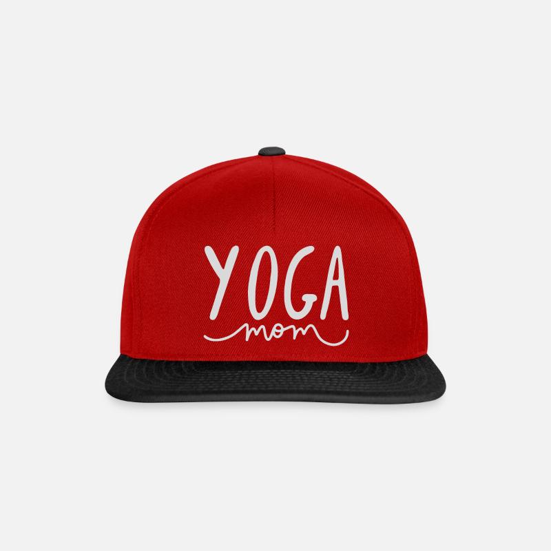 YOGA-MUTTER - Snapback Cap - Rot/Schwarz