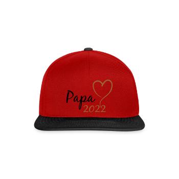 papa 22 - Snapback Cap - Rot/Schwarz - Vorne