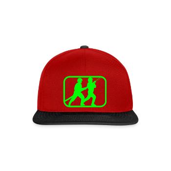 fire brigade - Snapback Cap - red/black - Front