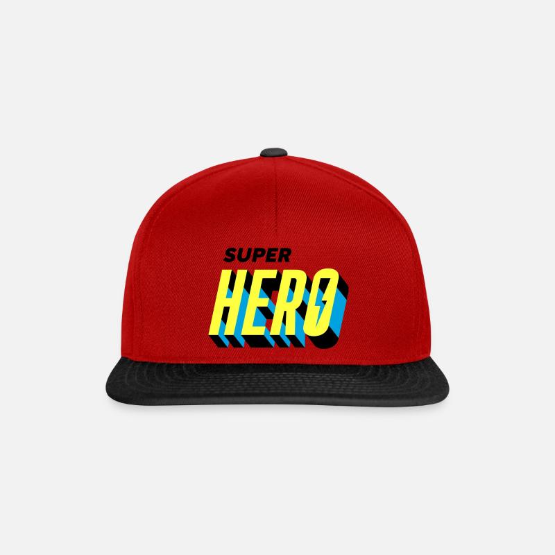 Superhero Gift Idea Cartoon - Snapback Cap - red/black